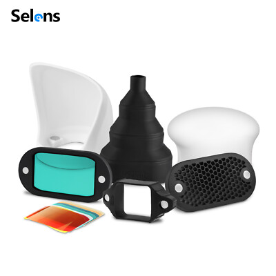 Magnetic Flash Modifier Kit Sphere Bounce Gels Honeycomb Grid Light Diffuser