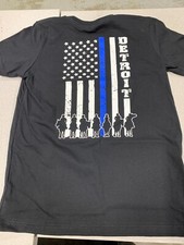Detroit Mounted Police Short Sleeve T Shirt Black Small