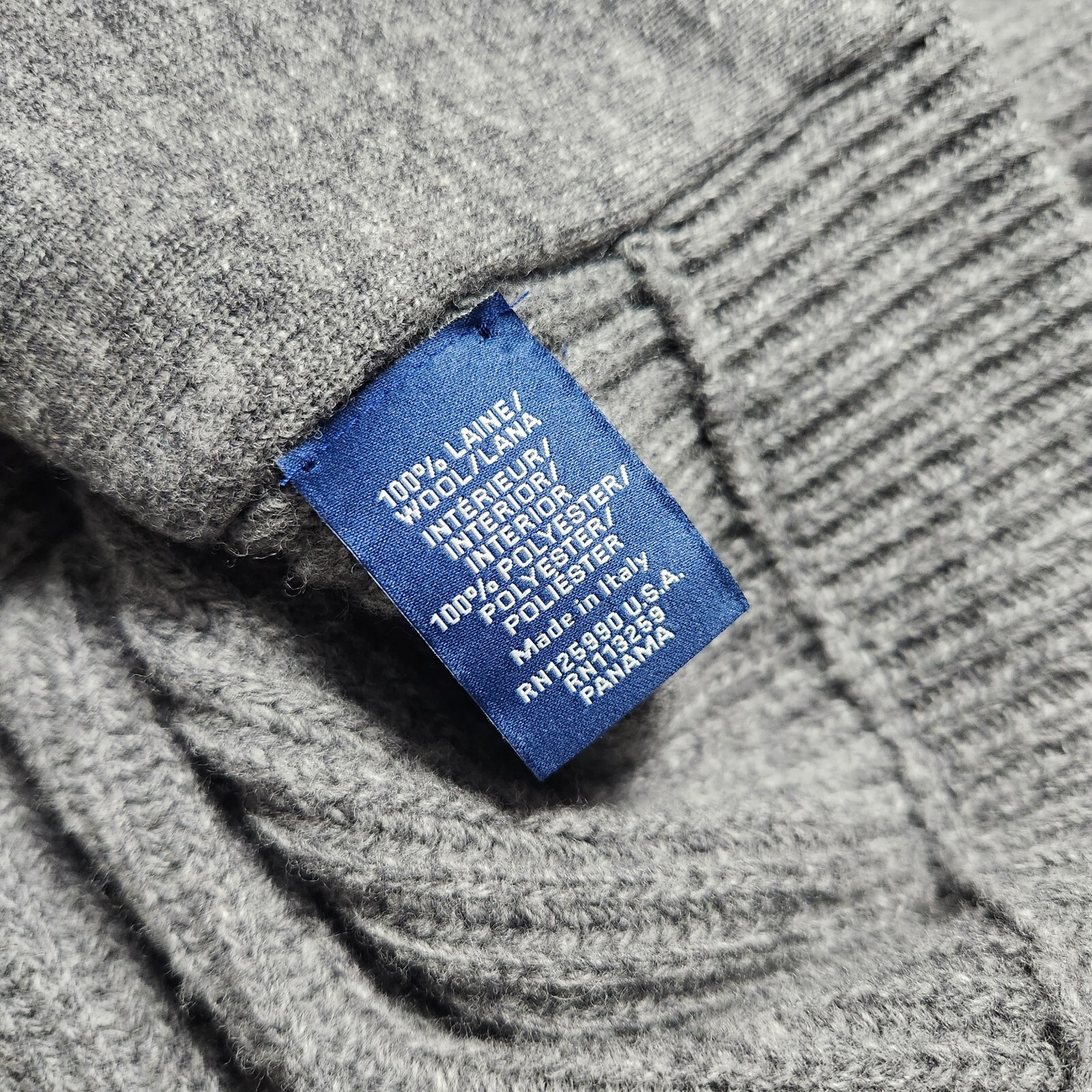 Faconnable High Neck Wool/Polyester Button Sweate… - image 6