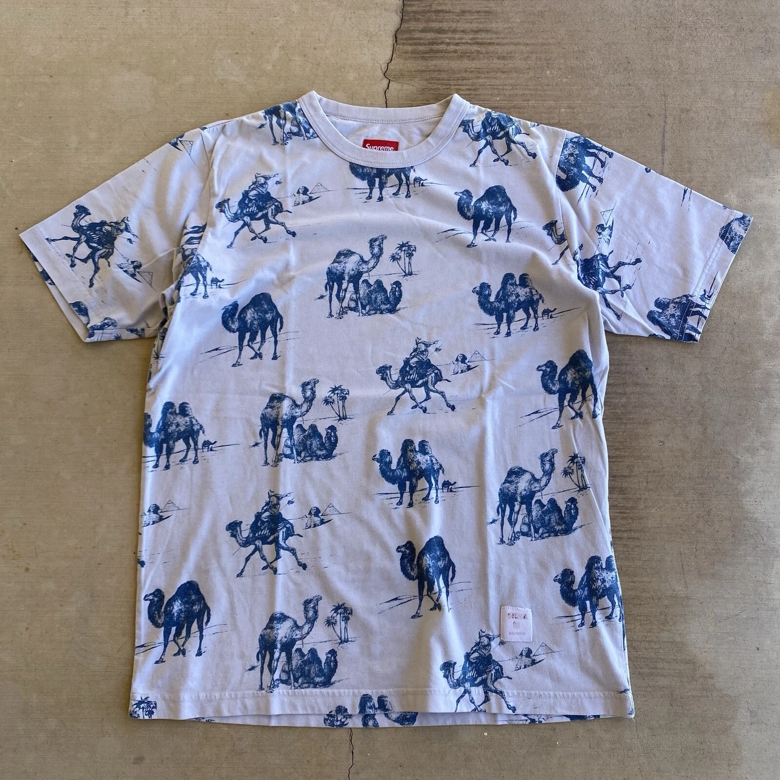 T shirt Supreme Camels bleu 2012