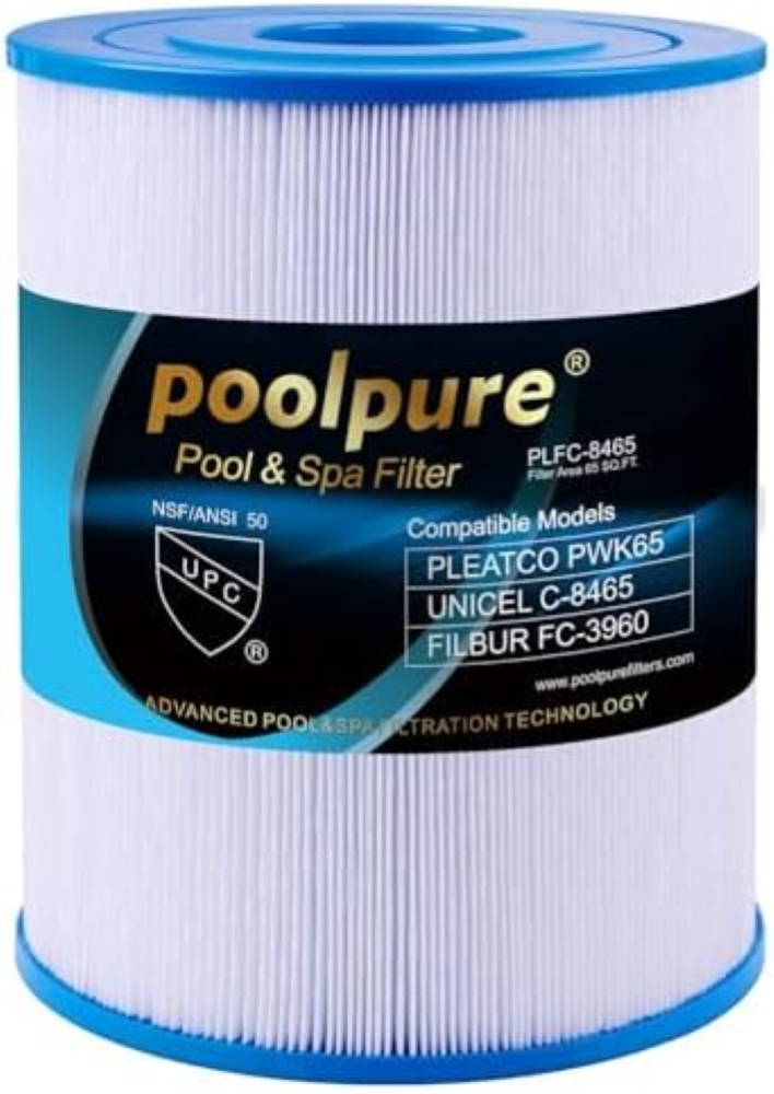 POOLPURE Whirlpool Filter Sostituzione per Unicel C-8465, Pleatco PWK65 e Dally