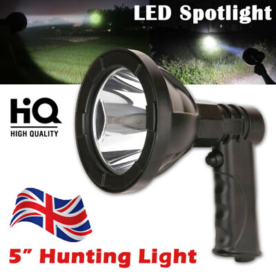 LED Tracer Handheld Hunting Spot Light Lamp Dual Charger 350000 Lumens ...