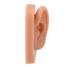 3D Piercing Practice Ear Model Dark Skin Color Soft Silicone Ear Model For E WPD