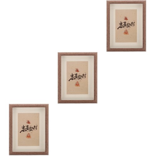3 Pieces Desktop Picture Frame Photo Decor Family Housewarming Tabletop