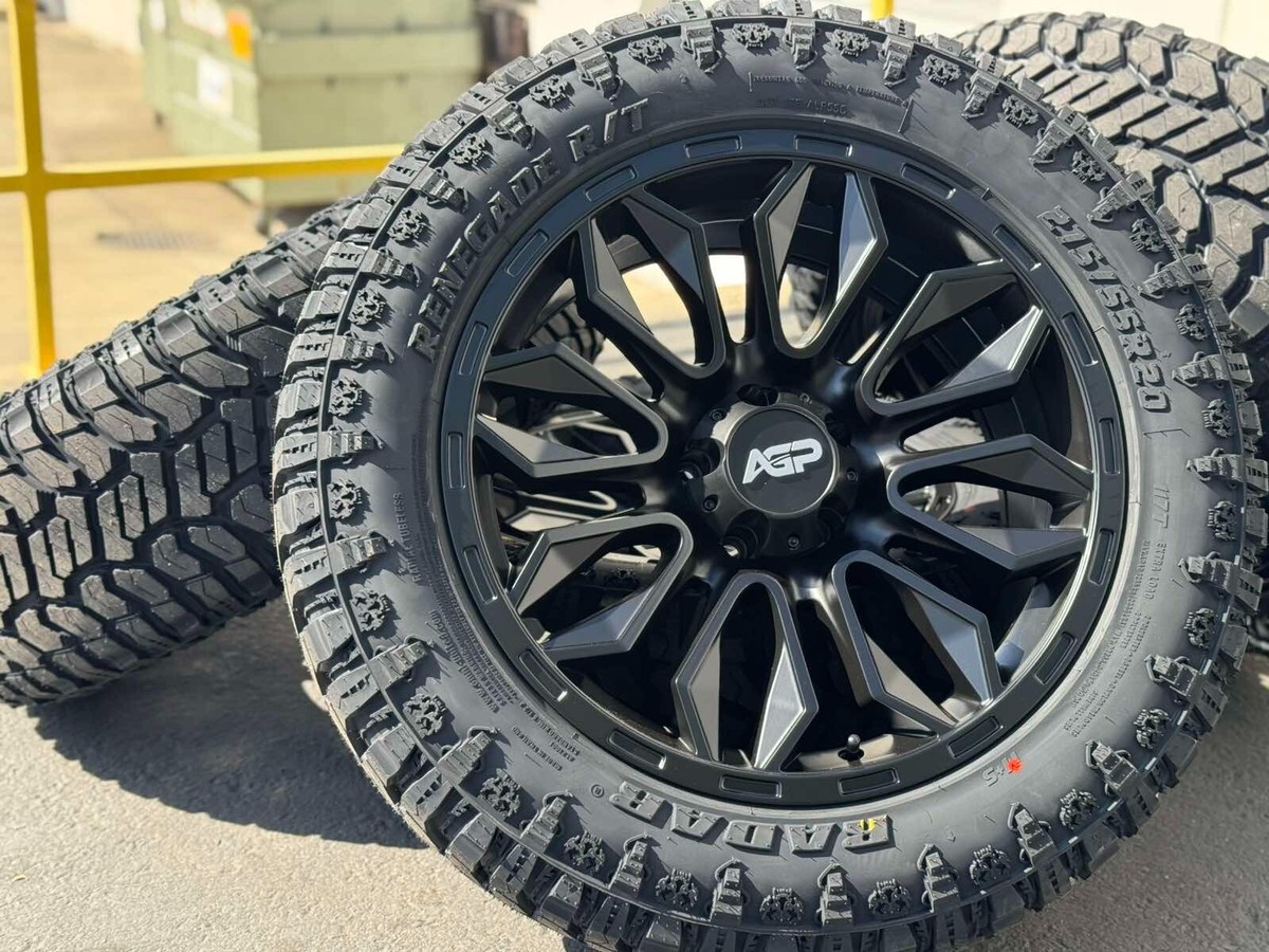 20x9 5x127 Jeep Wrangler JL Gladiator Rubicon AGP 304 Wheels 275