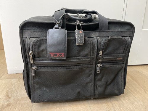 TUMI Alpha Deluxe Wheel Rolling Expandable Carry On 26103D4 Ballistic Nylon 17" - Bild 3 von 24