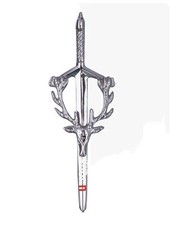 Men s Scottish Highland Bagpipe Design Kilt Pin Chrome Finish 4 Long