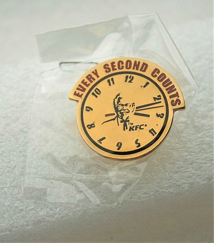 KFC Drive Thru Window Increased Speed Franchise Award Button Pin NOS New - Picture 2 of 3