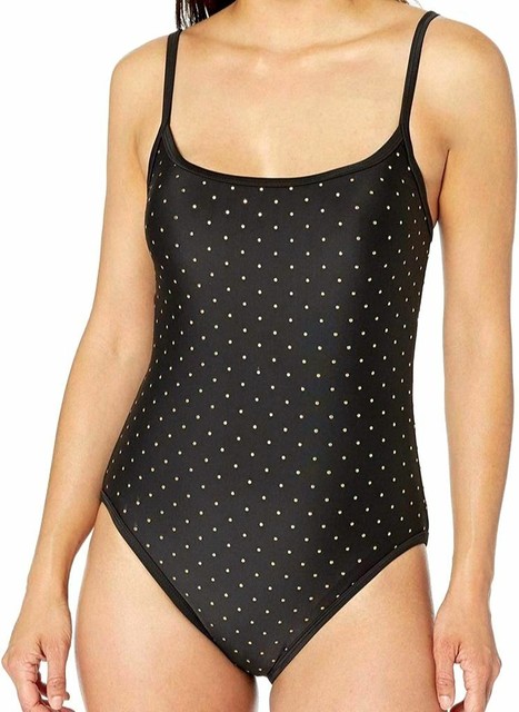 black studded one piece swimsuit