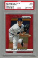 2013 Panini Prizm Craig Kimbrel Red Prizm PSA 9