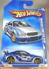 2009 Hot Wheels #152 Dream Garage 6/10 MERCEDES AMG CLK DTM Blue w/Gold Pr5 Sp