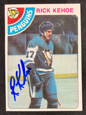 1978-79 Topps NHL Hockey Card Rick Kehoe #213 Hand Signed w/JSA/COA CF 71323