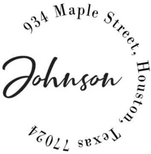 Custom Address Embosser - Personalize with Initials & Text - Hand-Held Embossing