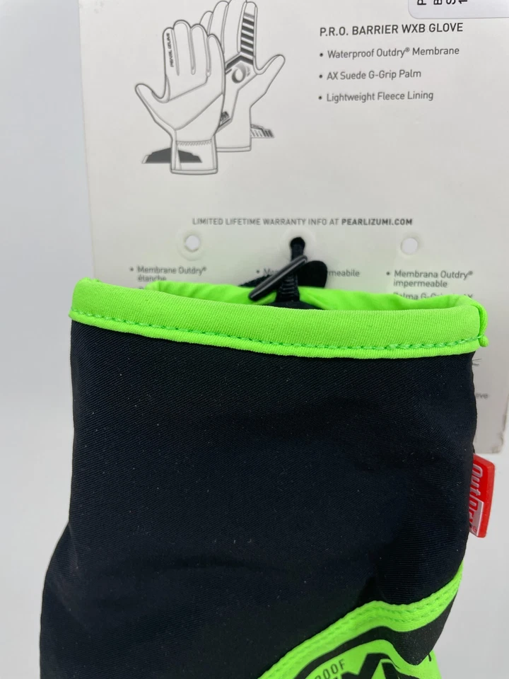Перчатка мужская Pearl Izumi PRO Barrier WxB S черная водонепроницаемая G-Grip Palm 14341509 - Изображение 3 из 4