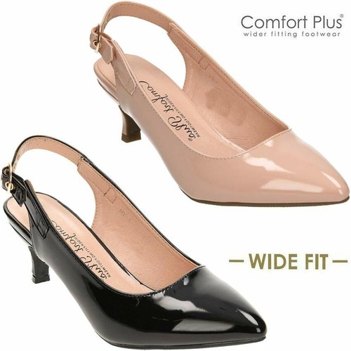 wide fit low heel shoes