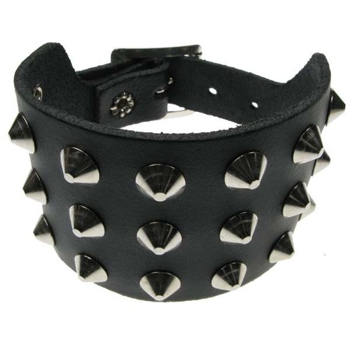 Studded Wristband Conical Leather Wristband Emo Punk Gothic Steam Punk Lot - Picture 4 of 8