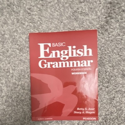 Pearson Basic English Grammar Workbook Fourth Edition Paperback by Azar & Hagen