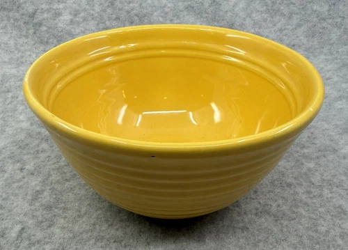 Vintage Bauer Pottery Beehive Ring Ware #36 Mixing Bowl 5”x 3" Yellow