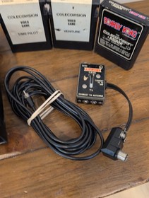 ColecoVision System Console W/ 2 Controllers, 3 Games, Power, Tested & Working