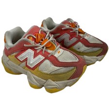 New Balance 9060 Fluorescent Orange Red TD IV9060FL Toddler Size 7 Sneakers