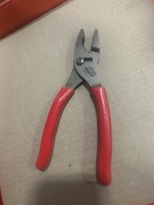 Snap On 7” 100 Anniversary Slip Joint Pliers Red