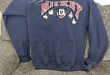 Vintage DISNEY Designs 90s Mickey Mouse Sweatshirt Hoodie SIZE XL Made in USA XL