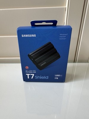 Samsung T7 Shield 1TB Portable SSD Black, IP65, USB 3.2 Gen2  New and Sealed  