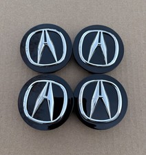 Acura Set Of 4 Black-chrome Wheel Center Caps 69mm - Satisfaction Guaranteed Acura Set Of 4 Black-chrome Wheel Center Caps 69mm - Satisfaction Guaranteed