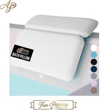 Elegant 2-Panel Spa Pillows: Secure Neck Support  Fast Drying for Every Bathtub