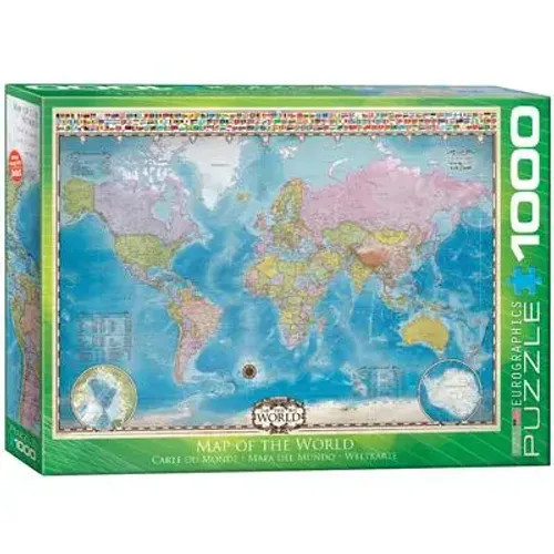 Map Of The World With Flags | Spiel | Englisch (2022) | 405577 | Eurographics-image