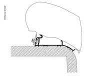Thule Omnistor 9200/6300 Adapter, Hymer 2013 Roof, 400Cm