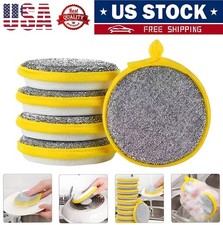 10 Double-sided Dishwashing Microfiber Sponge Reusable Kitchen Cleaning Pads Us 10 Double-sided Dishwashing Microfiber Sponge Reusable Kitchen Cleaning Pads Us