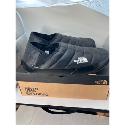 The North Face ThermoBall Traction Mule V Mens 12 Black New Quilted Slippers