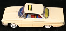 Vintage Tin 1962 Buick Taxi Friction Toy Car Korea Pop-up Sign