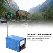 —Large Power Hand Crank Generator Emergency Outdoor Portable USB Phone/Computer