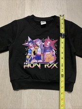 Kpop Demon Hunters Huntrix Girl Group Promo Shirt Anime Kids Size 100 3T 4T