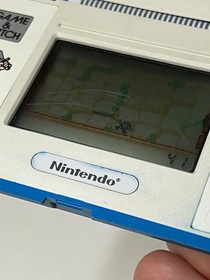 Vintage 1988 Nintendo Game & Watch GOLD CLIFF Multi Screen nice NO Bleed Works