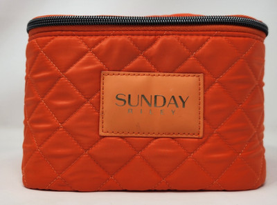 NEW Sunday Riley C.E.O Vitamin C Skincare Kit with a Large Quilted Makeup Bag