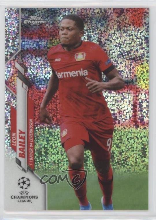 2019 Topps Chrome UEFA Champions League Speckle Refractor Leon Bailey #77 0j5z