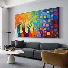 Hand Painted Abstract Oil Painting On Canvas For Living Room Home Decor X429