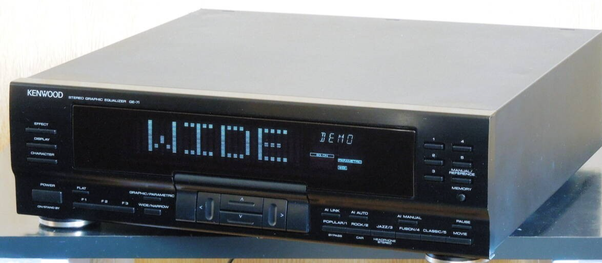 KENWOOD GE-7I Graphic Equalizer ROXY Series Black Dynamic Sound KENWOOD GE-7I Graphic Equalizer ROXY Series Black Dynamic Sound