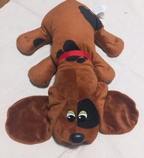 2021 Hasbro Pound Puppies Dog Plush 17  Rusty Brown Red Collar GUC