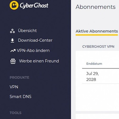   CyberGhost VPN bis 29. Juli 2028   24/7 SOFORTVERSAND  
