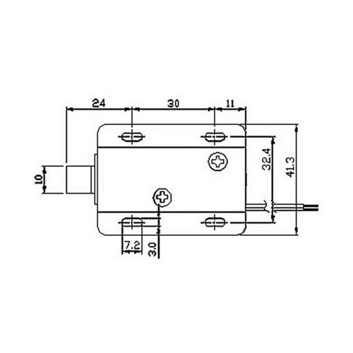 Mini Electric Lock for Port Window Solenoid Metal Frame 24 Vdc - 第 3/5 張圖片