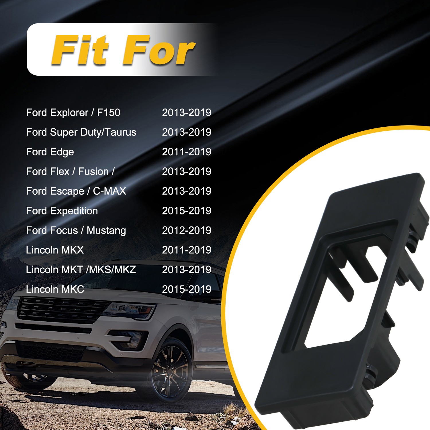 Sync 3 Medium Box USB Port Adapter Cap for 2013-2019 Ford Super Duty