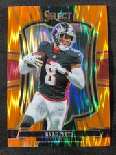 2025 Panini Select KYLE PITTS Orange Shock Premier Level! #'d /399!