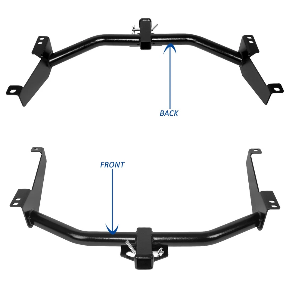 For 04-15 Nissan Titan 2" Class-3 Trailer Rear Bumper Tow Hitch Receiver w/Pin - Image 3 of 4