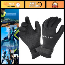 Neoprene Water Gloves 3mm  5mm, Five Finger Design for Men  Women, Swim  Dive