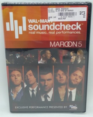 Maroon 5 WalMart Soundcheck (DVD, 2007) New & Sealed! Adam Levine