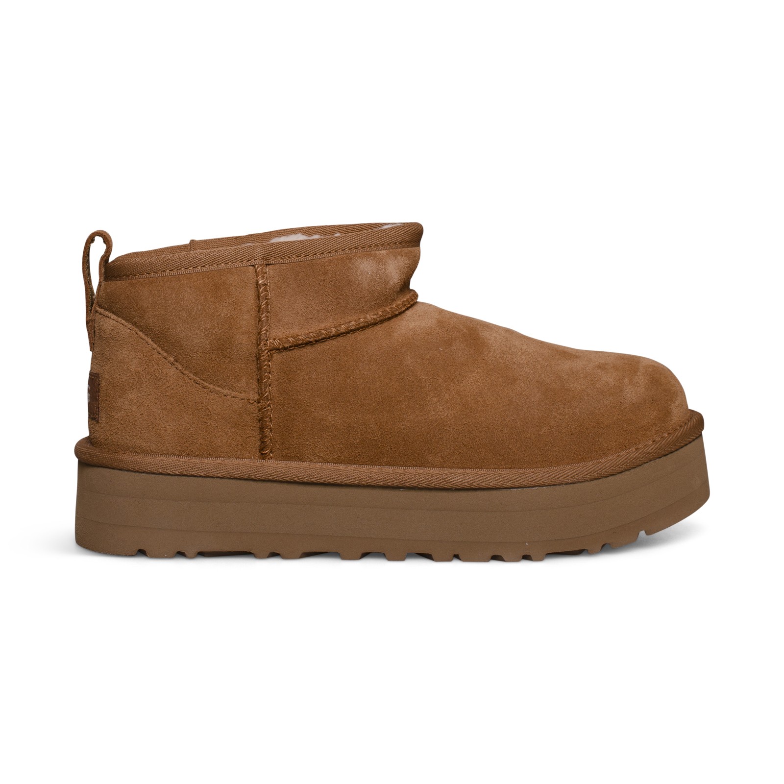 UGG CLASSIC ULTRA MINI PLATFORM CHESTNUT BOOTS SIZE US YOUTH 5 FIT'S WOMEN'S 7
